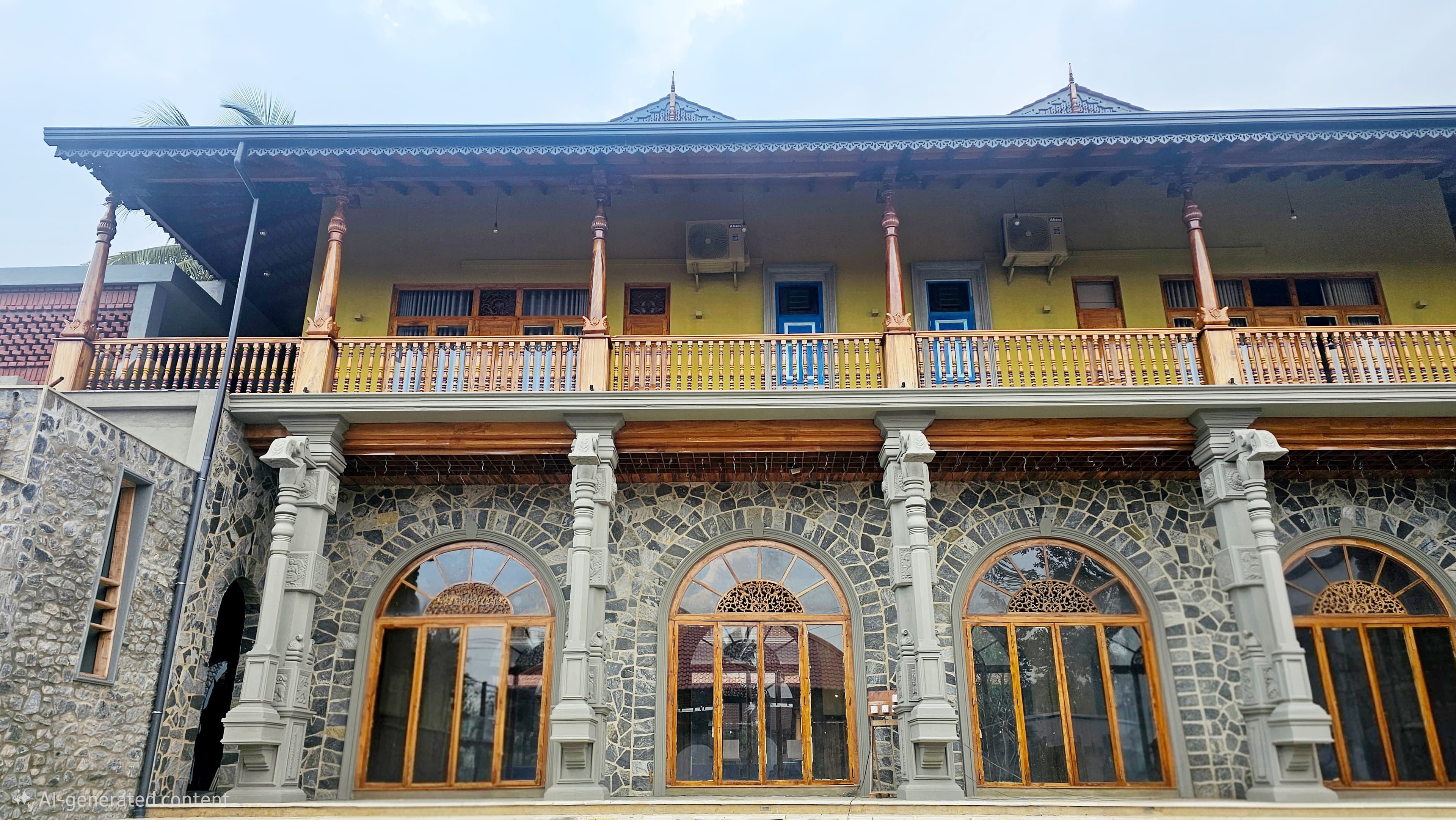 Traditional Kandyan architecture facade