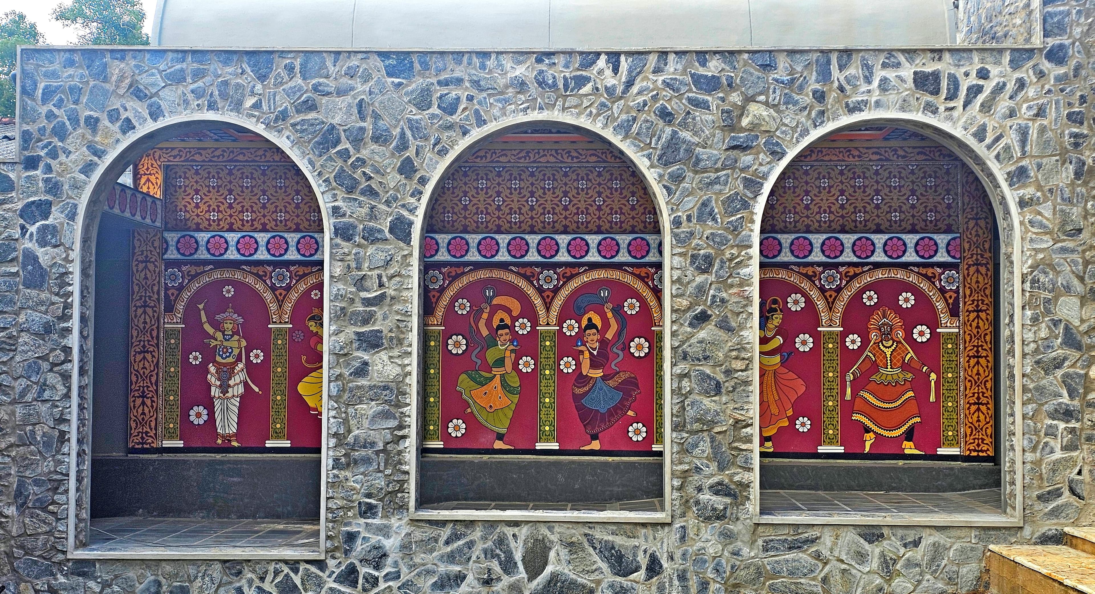 Traditional Sri Lankan art murals